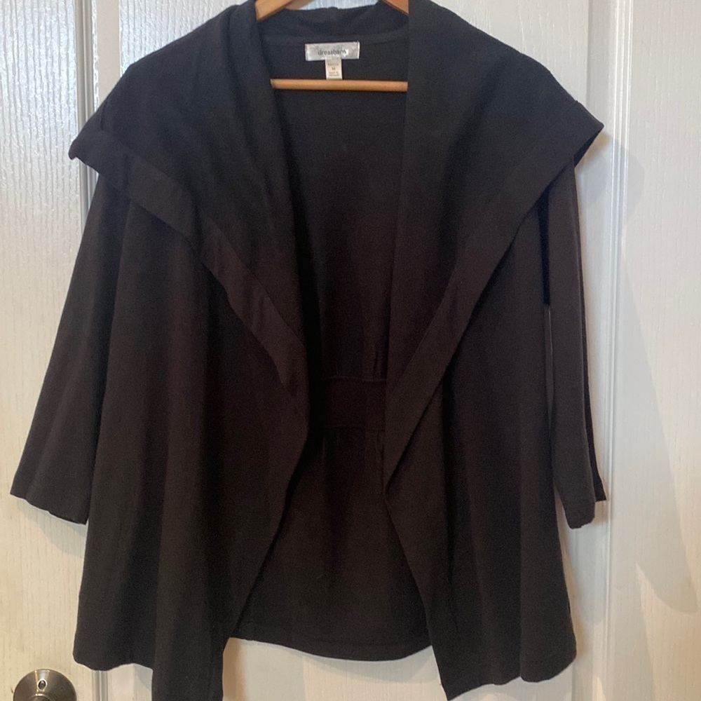 Like new dress barn petite M black cardigan